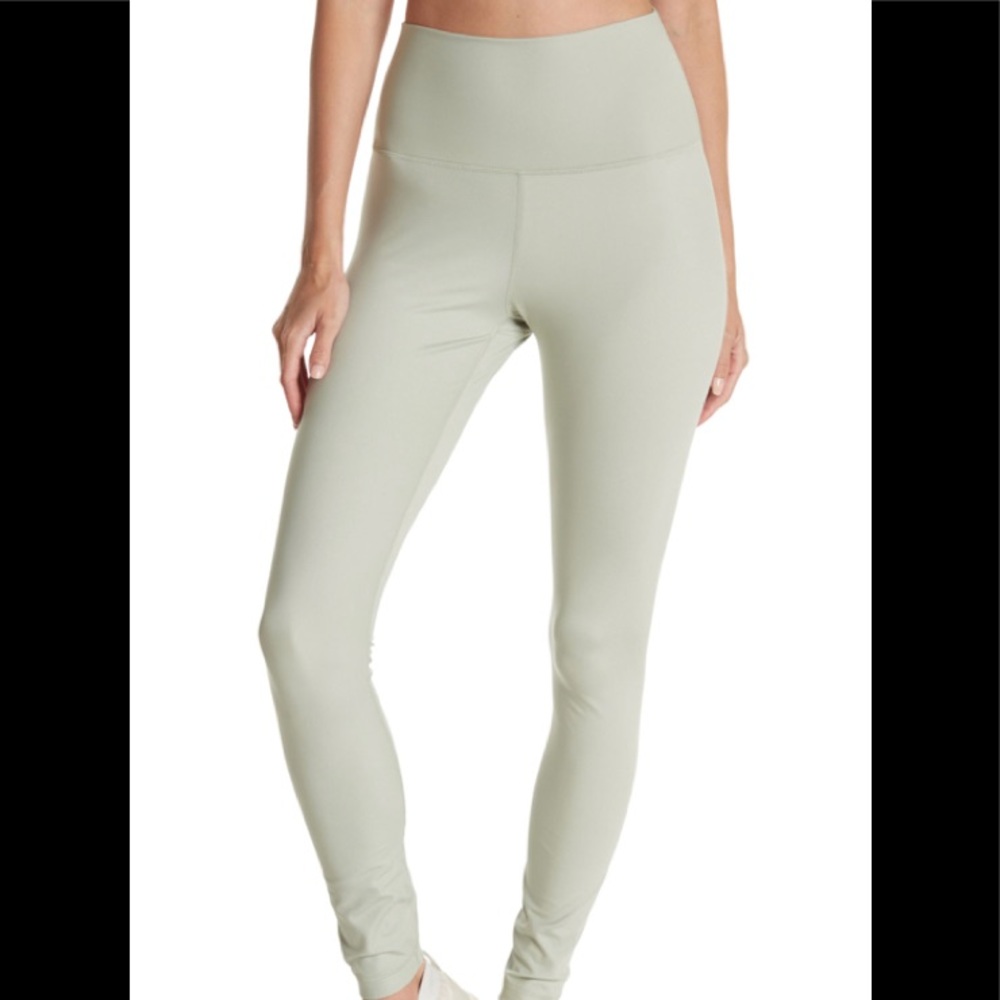 NEW 90 Degrees by Reflex Shiny Rib High Rise Leggings